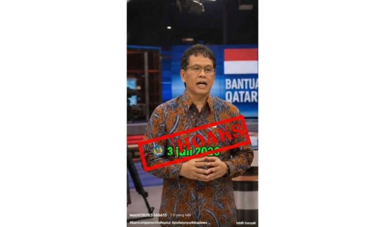 New Policy: Kemenkeu Beri Label Hoaks pada Video Menkeu Purbaya Beri Bantuan Qatar Charity