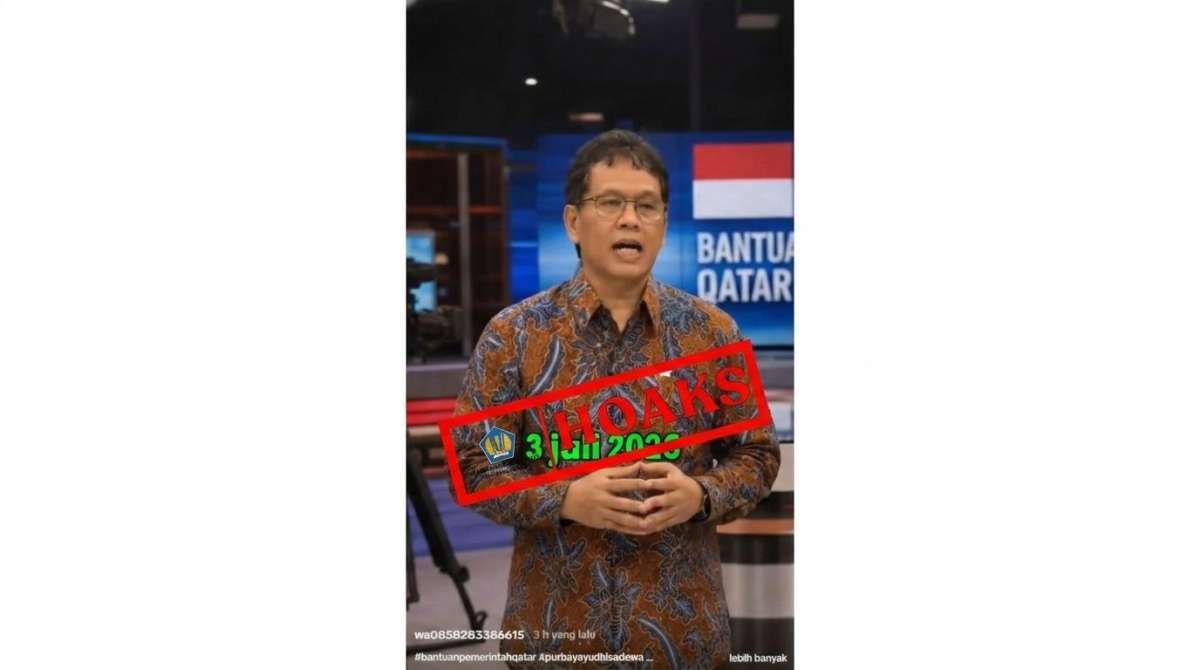 New Policy: Kemenkeu Beri Label Hoaks pada Video Menkeu Purbaya Beri Bantuan Qatar Charity