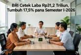 BRI Cetak Laba Rp31,2 Triliun, Tumbuh 17,5% pada Semester I-2026